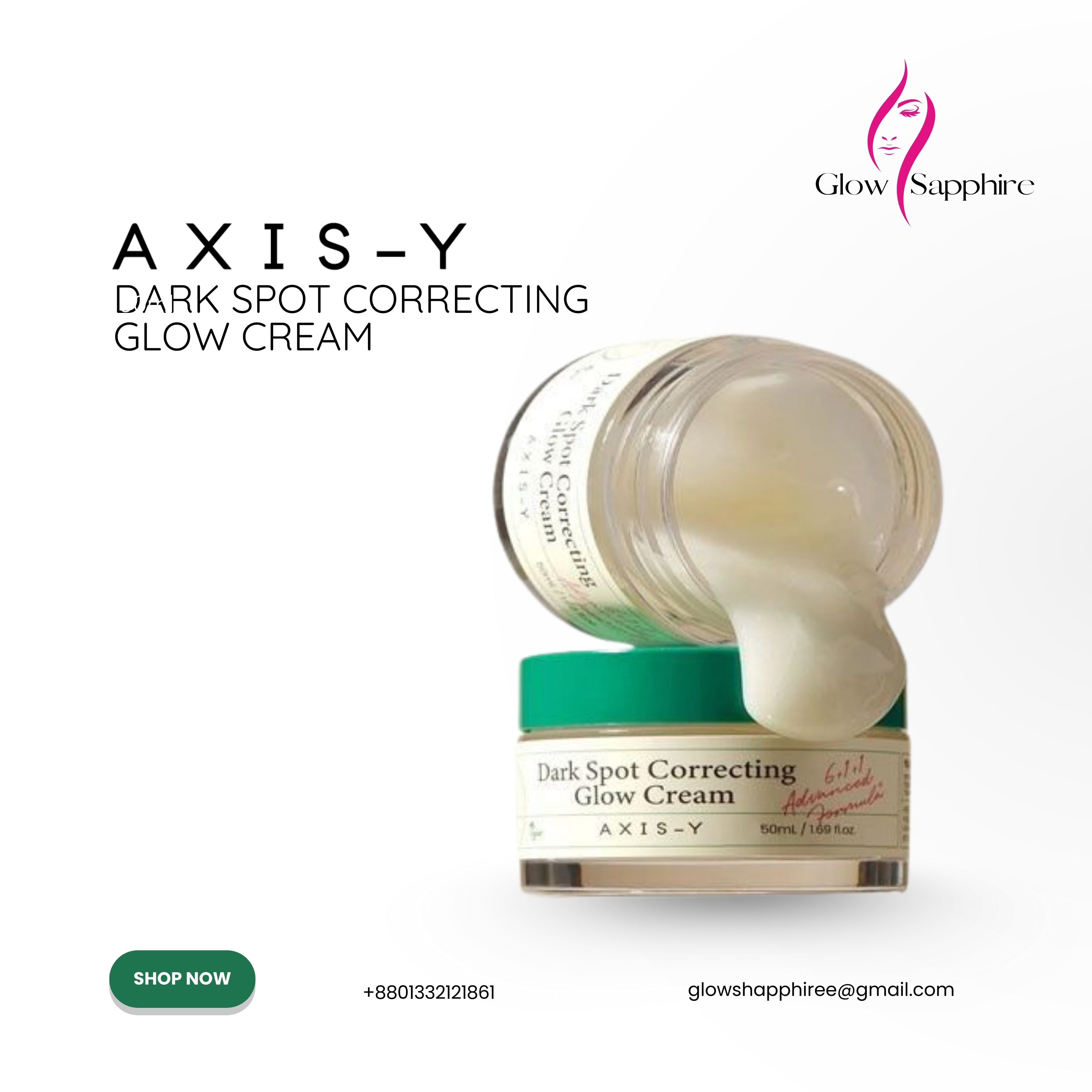 Axis-Y Dark Spot Correcting Glow Cream-50ml