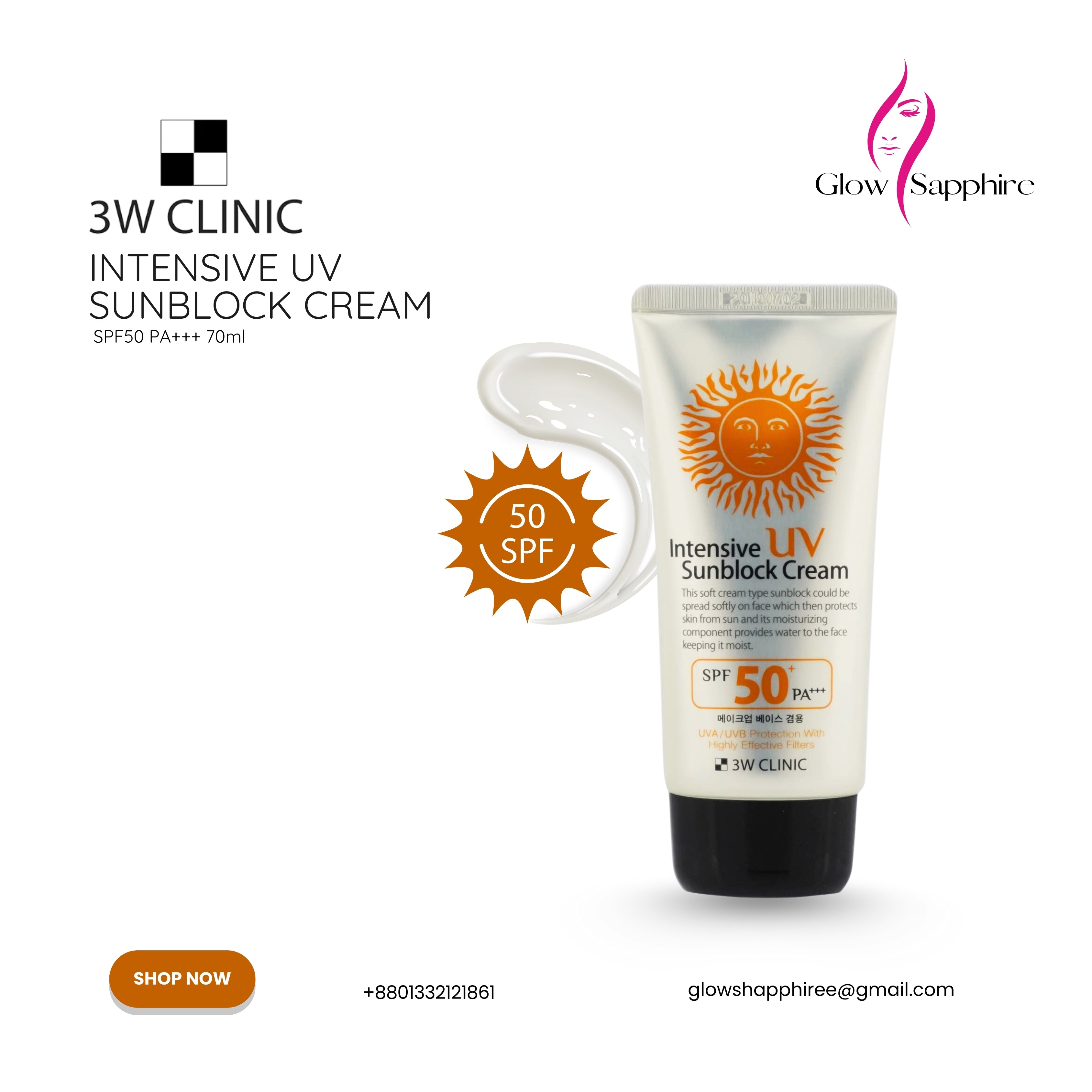 Intensive UV Sunblock Cream (70ml)