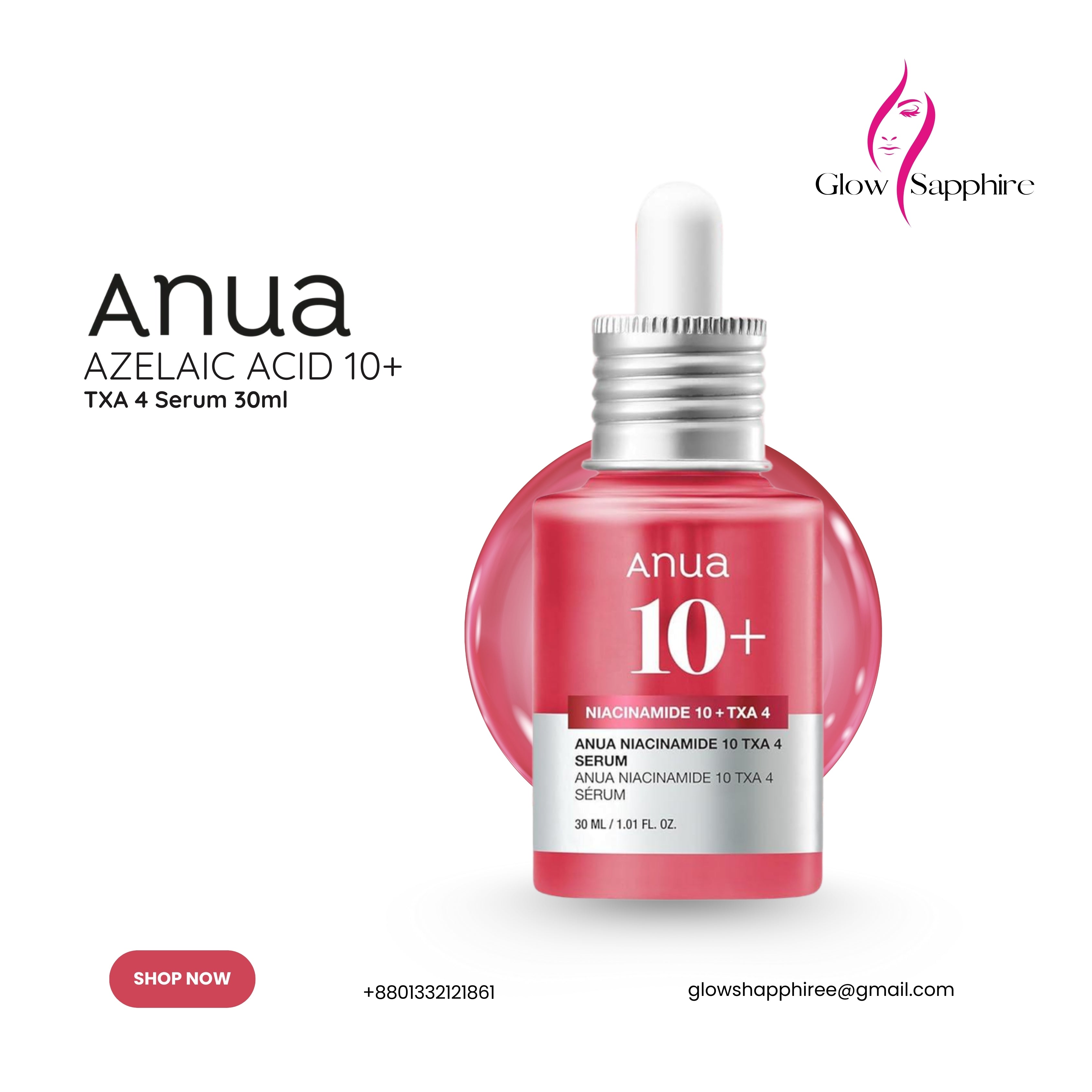 Anua Niacinamide 10 + TXA 4 -30ml