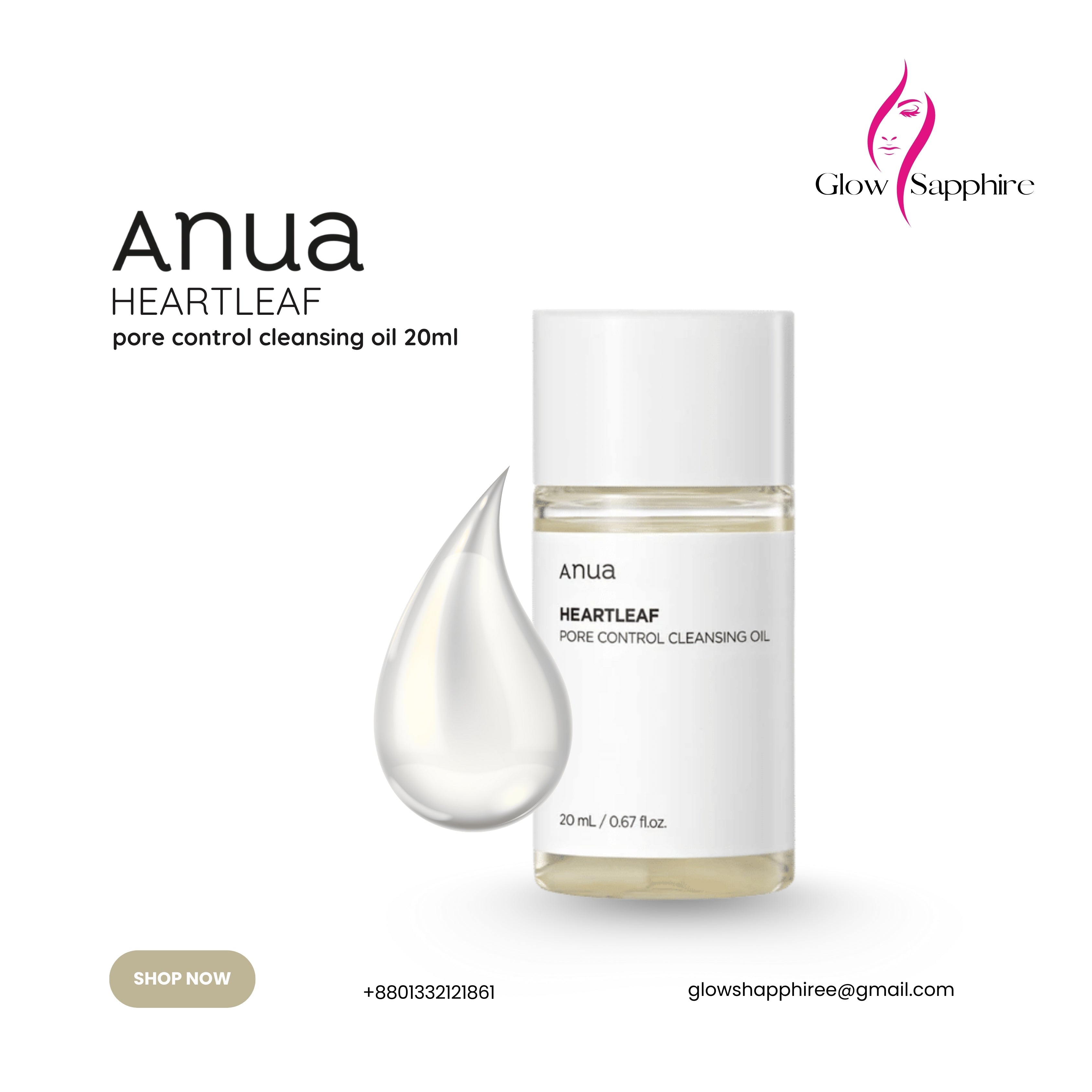 Anua heartleaf pore control cleansing oil 20ml